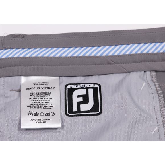 Footjoy Athletic Fit Gray Performance 5 Pocket Pants Trousers Men's 34x30 - Picture 7 of 7